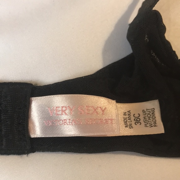 Victoria’s Secret Very Sexy black lace and soft toile underwire bra - Picture 5 of 9